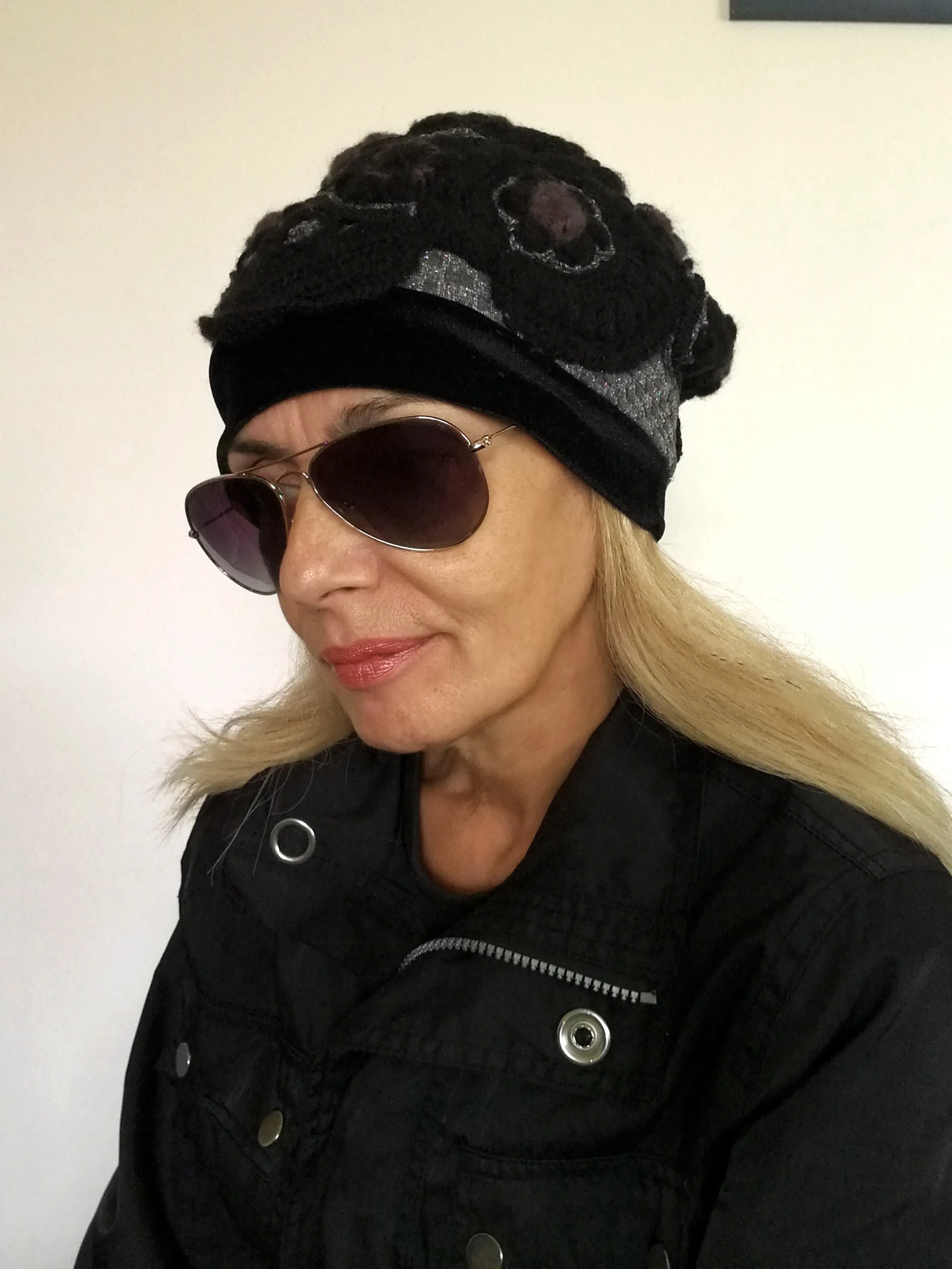 Winter Beanies for Women Gray Wool Beanie Warm Knit Hat for Women