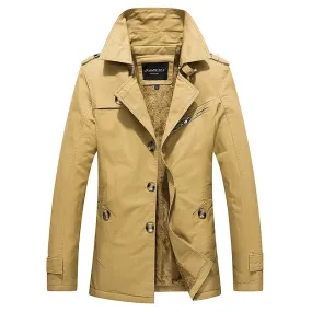 Winter Fleece Trench Coat | Oversized for men