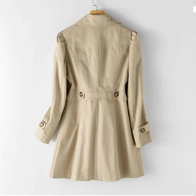 Women's Double-Breasted Trench Coat