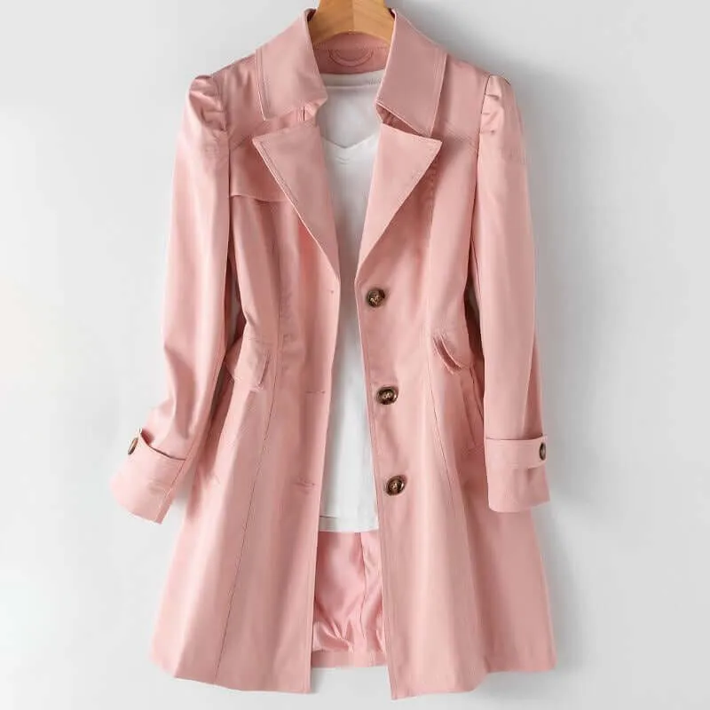 Women's Double-Breasted Trench Coat