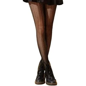 Women's Patterned Tights Fishnet Floral Pantyhose High Waist Stockings