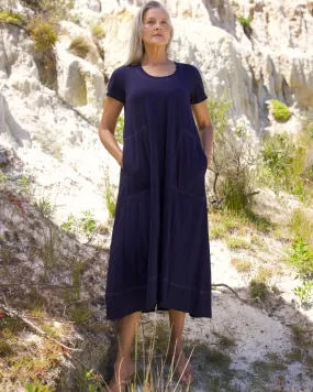 Zaket & Plover - T-Shirt Dress - Navy ZP6645